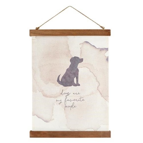 ❤️NWT❤️Wall décor - Framed Canvas Banner - Dog - Picture 1 of 1